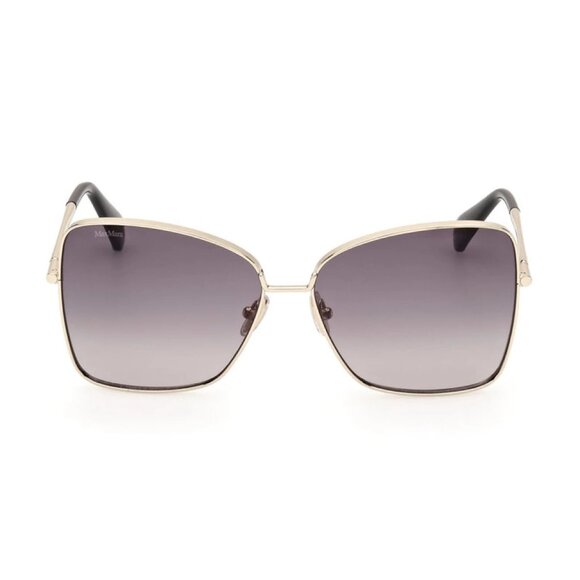 NEW MAX MARA SUNGLASSES MM0097 32B GOLD WOMEN EYEWEAR